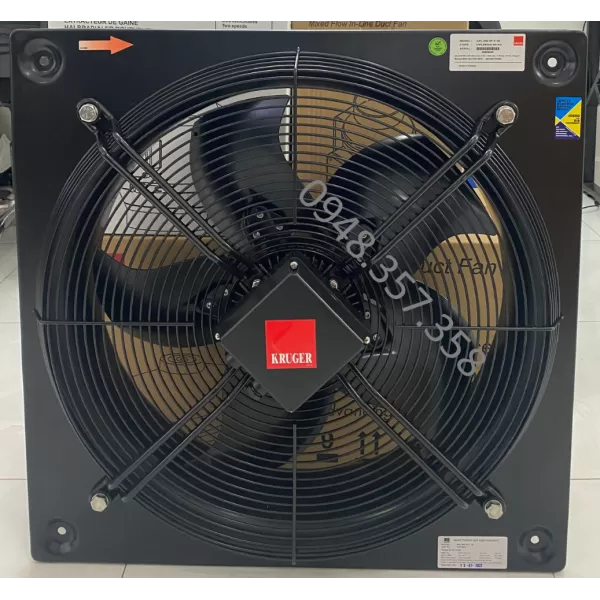 Quạt thông gió thương hiệu Kruger Model APL 500 4P-1 1S Quạt thông gió thương hiệu Kruger Model APL 500 4P-1 1S
