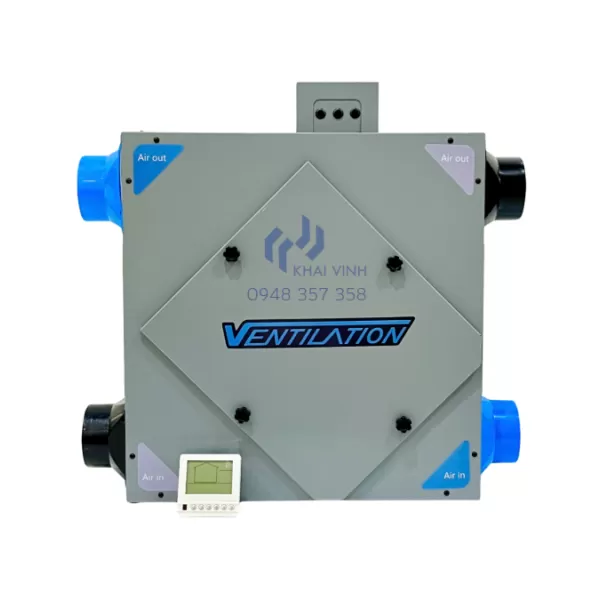 Thiết bị cấp khí tươi 2 chiều hồi nhiệt 500m3/h KV500P-D