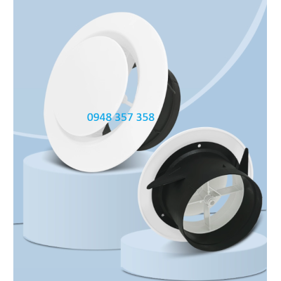 Cửa gió tròn âm trần nhựa ABS - D75 - D100 - D125 - D150 - D200