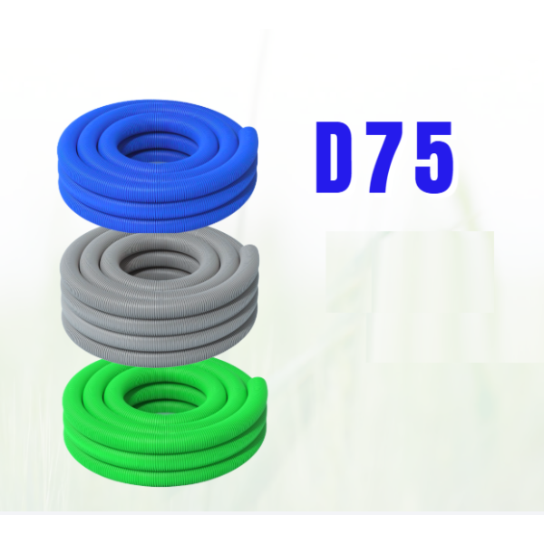 Ống gió HDPE 2 lớp kháng khuẩn DN75 Ống gió HDPE 2 lớp kháng khuẩn DN75