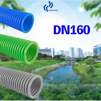 Ống gió HDPE 2 lớp kháng khuẩn DN160